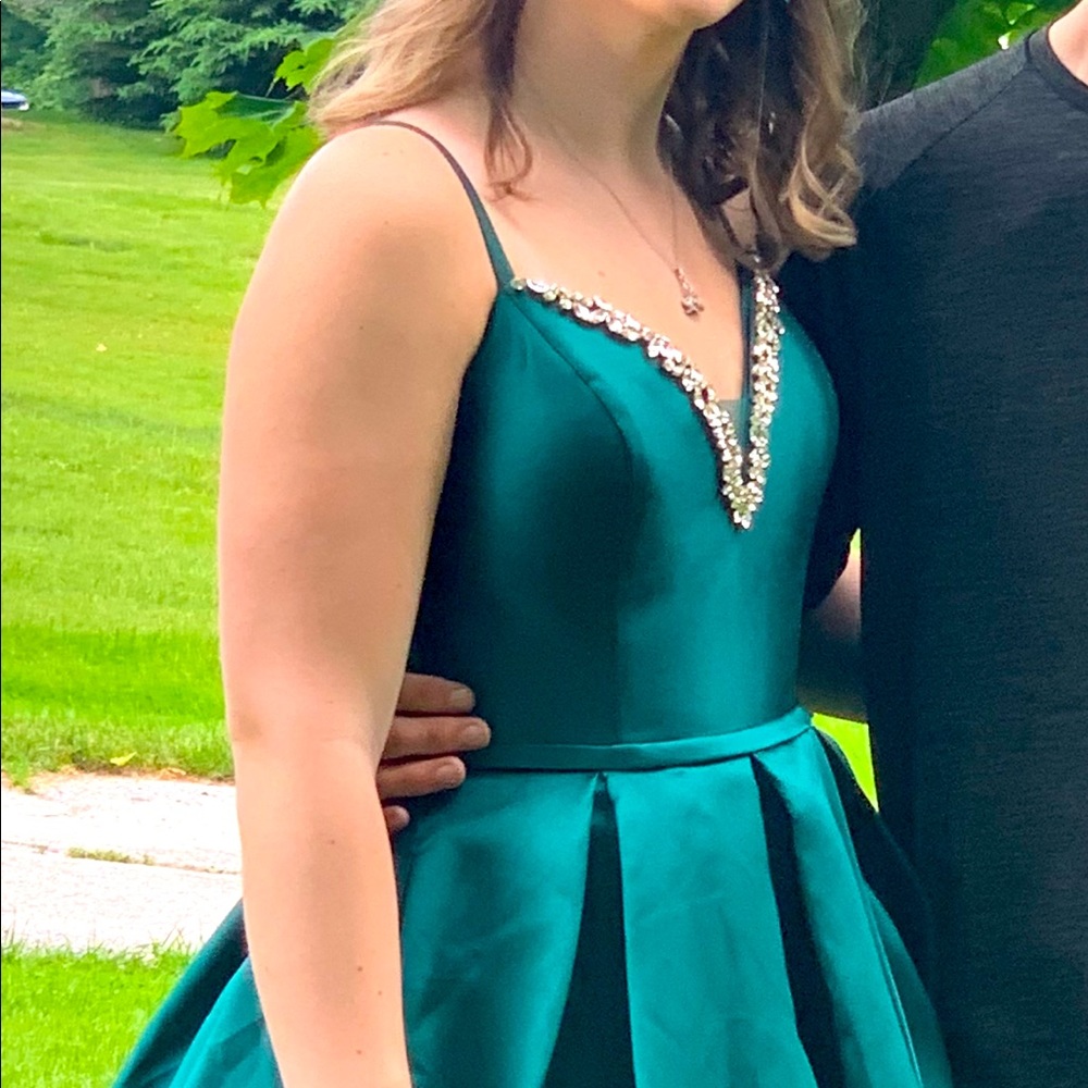 Beautiful green prom dress